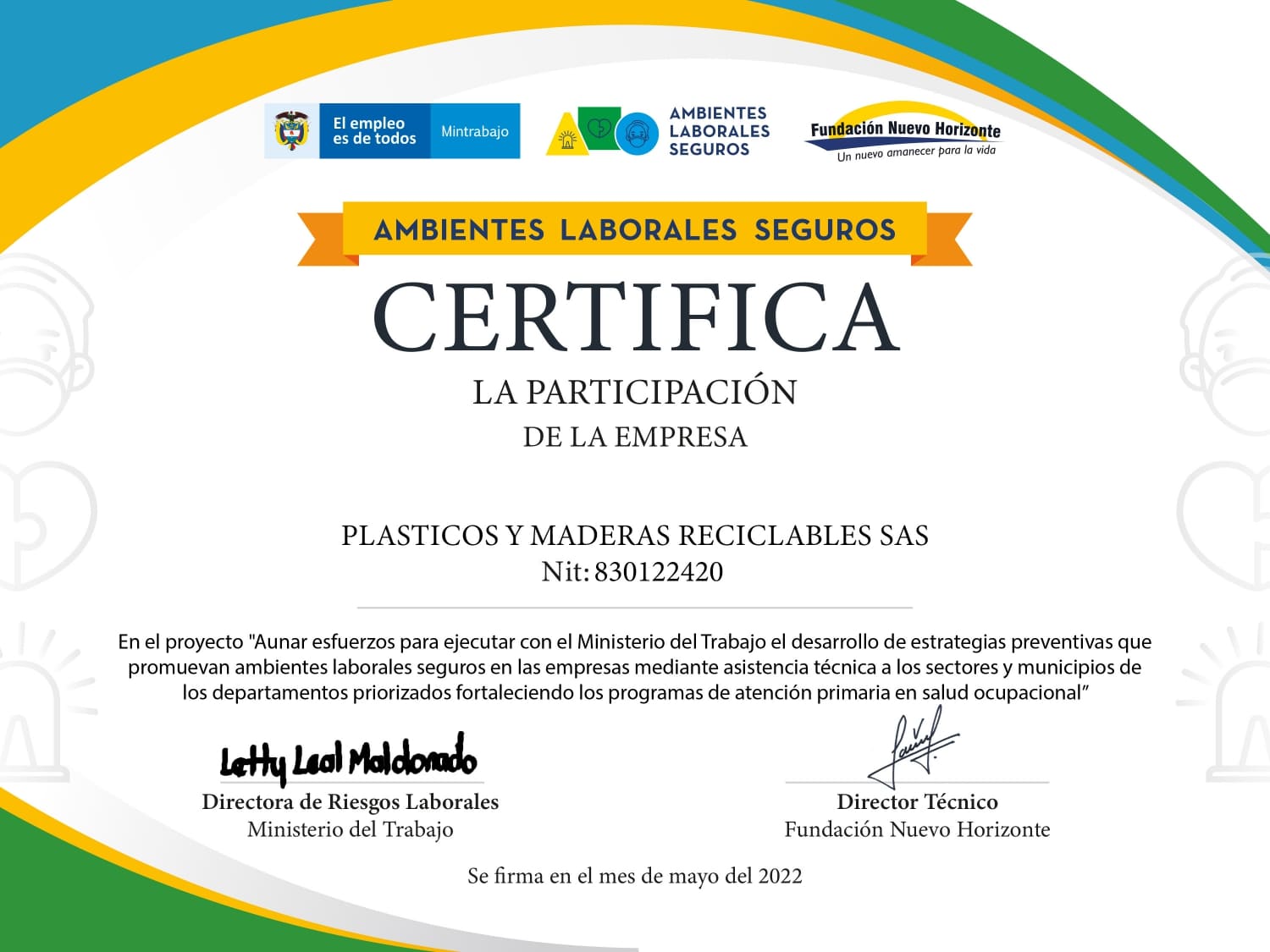 certificado participacion ALS 2